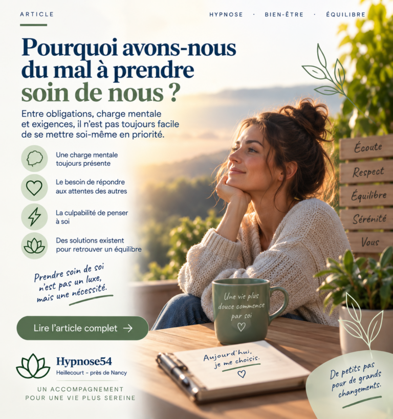Pourquoi avons-nous du mal à prendre soin de nous ?